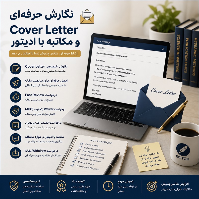 نگارش حرفهای Cover Letter و مکاتبه با ادیتور