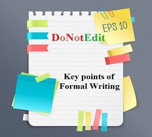 Key points of Formal Writing