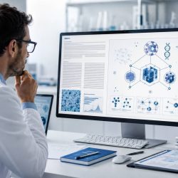 Researcher creating a professional Graphical Abstract for a scientific research article
